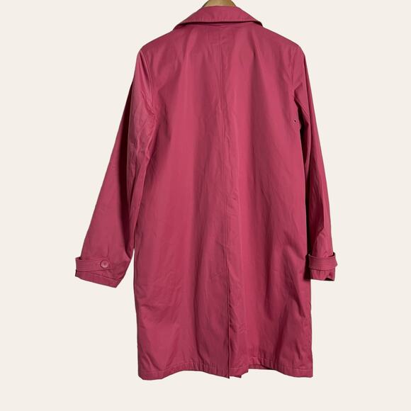 Vintage Esprit Women's Solid Pink Knee-Length Coat Size Medium - Picture 6 of 12